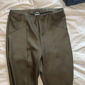 Express faux leather leggings